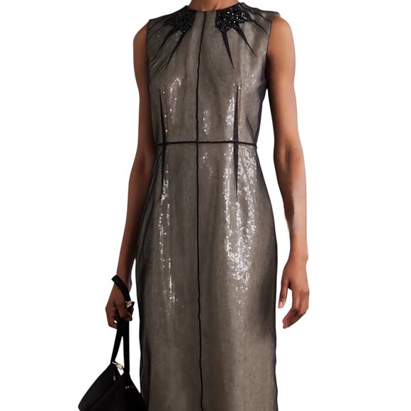 Embellished Organza Sequin Midi Dress Regular price$4,245 Size XS New - Picture 6 of 15